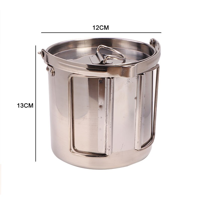 1.2L outdoor rvs waterkokers Bergbeklimmen camping draagbare kook water opknoping pot hete soep koffie servies