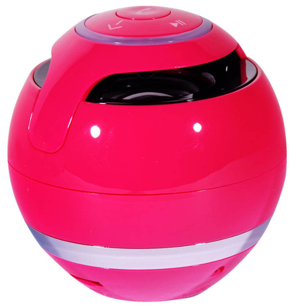 Portable Bluetooth Wireless Speaker Super Bass Mini Speaker Stereo Music Waterproof Outdoor Speaker Subwoofer Stereo Loudspeaker: Hot Pink