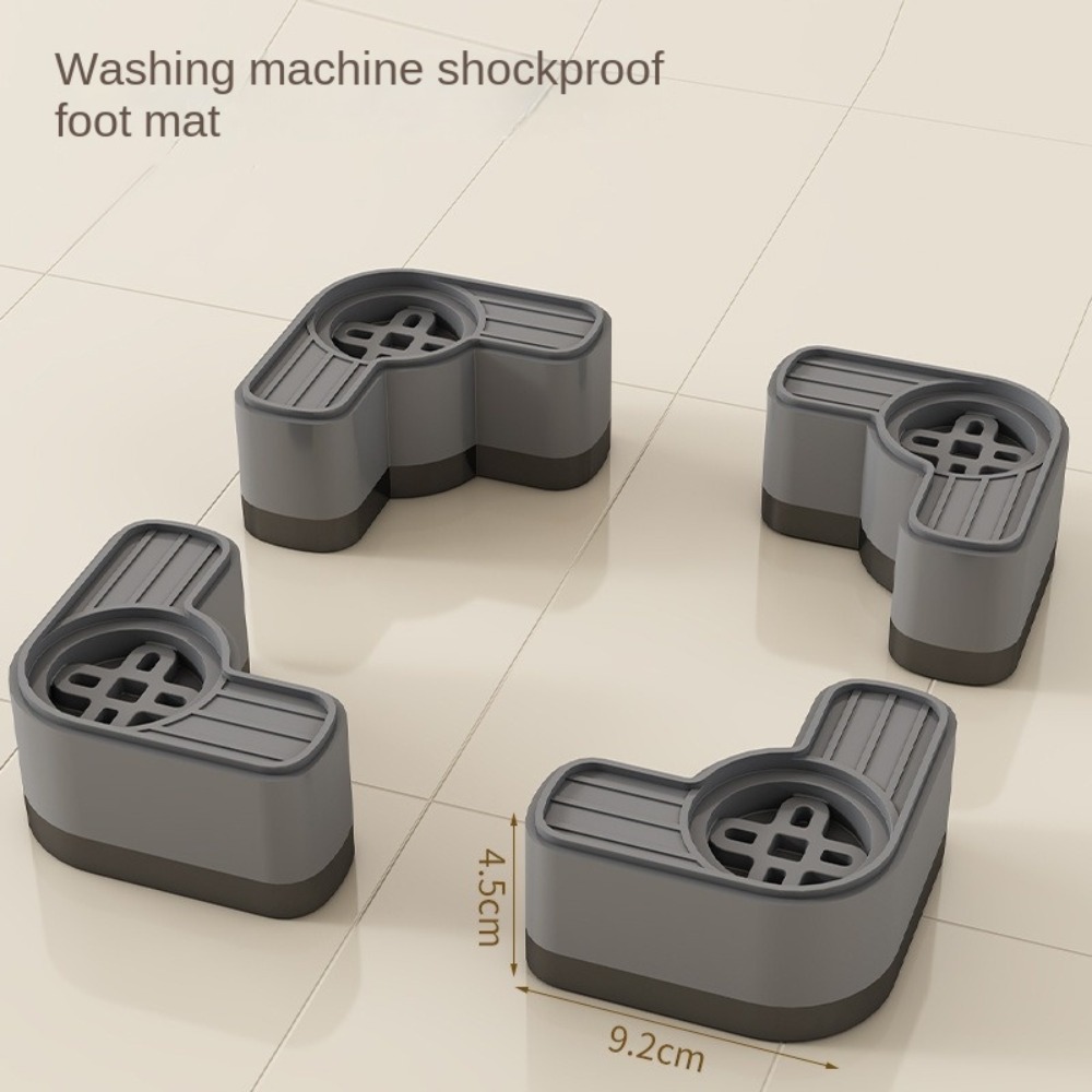4pcs Shock-absorbing Washing Machine Foot Pad Height Increasing Anti slip Anti-Vibration Feet Pad Single layer/Double layer