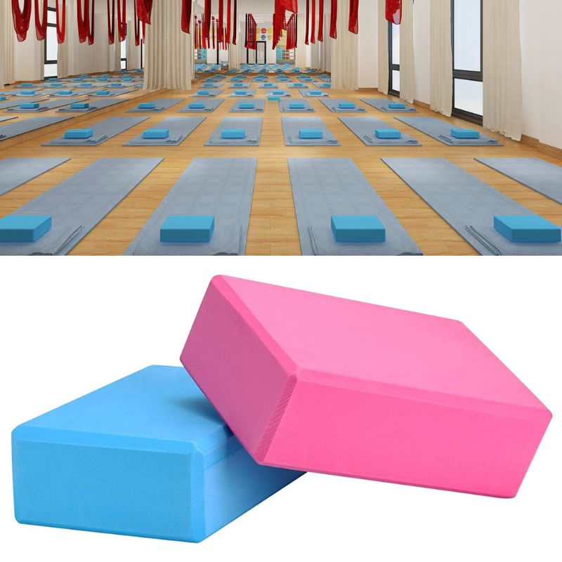 Yoga blokker høy tetthet eva skum blokker for yoga pilates meditasjon gym hjemme fitness trening tilbehør