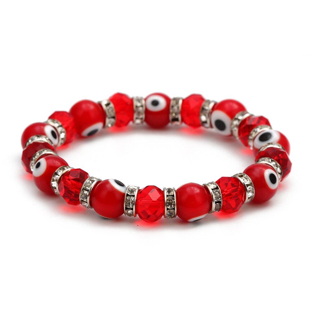 Lucky Eye Multi Color Glass Turkish Evil Eye Beads Bracelet Adjustable Chain Bracelet for Women Female Jewelry BE61: 6