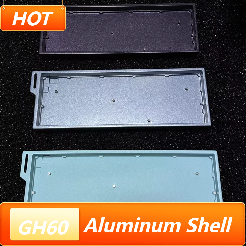Funda para teclado de aleación de aluminio Gh60 Hm66, funda para teclado mecánico para juegos Cnc personalizado 60% para ordenador Wooting60he Mojo60 Xr60 Hm66