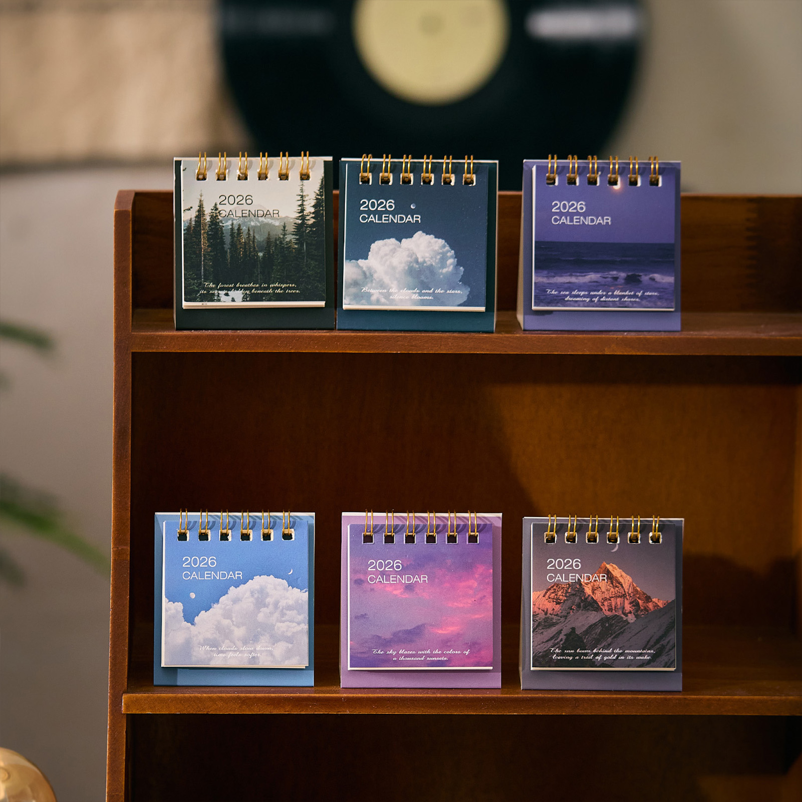 Mini calendario de escritorio 2026, planificador de mesa pequeño y bonito, decoración de escritorio para el hogar y la Oficina, organizador de horario portátil, de Año