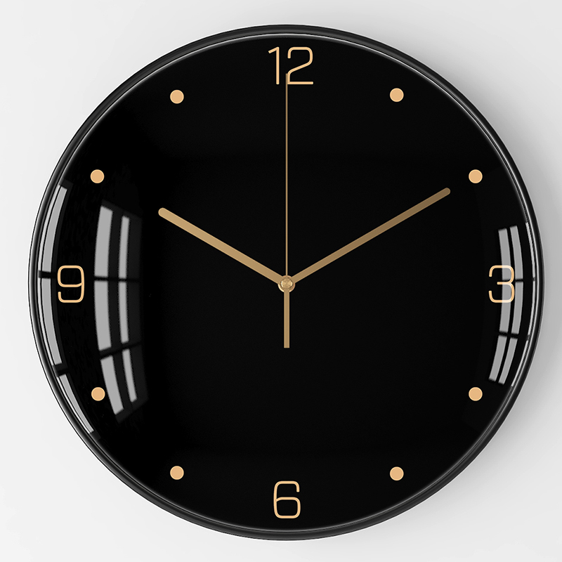 Nordic Silent Wall Clock Large Metal Hanging Clocks Wall Watch Home Simple Modern Living Room Black Luxury Saat Home Decor FZ238: Style 18