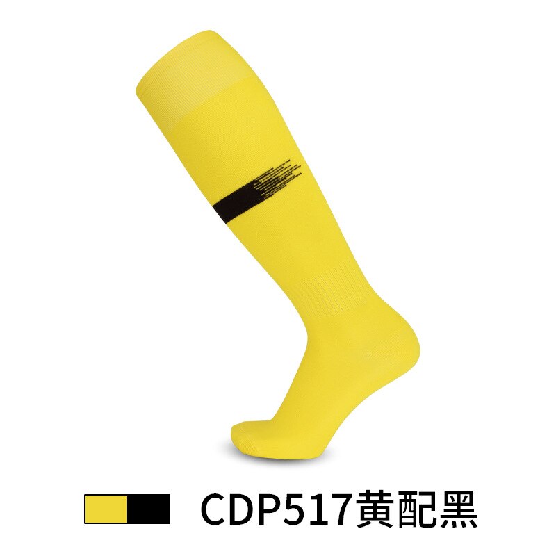 Stijl Voetbal Sokken Mannen Lange Outdoor Ademend Mesh Fietsen Sok Mannen Schokabsorptie Voetbal Sokken Anti Slip: Yellow and black