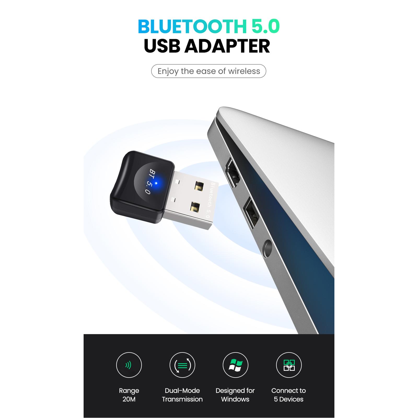 Bluetooth Adapter Dongle High Speed USB Transmitter Receiver for Headset