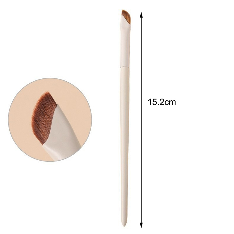 Blade Eyeliner Borstel Ultra Dunne Fijne Hoek Platte Wenkbrauw Borstel Platte Sikkel Eyeliner Borstels Precieze Detail Borstel Make-Up Tools: Blauw