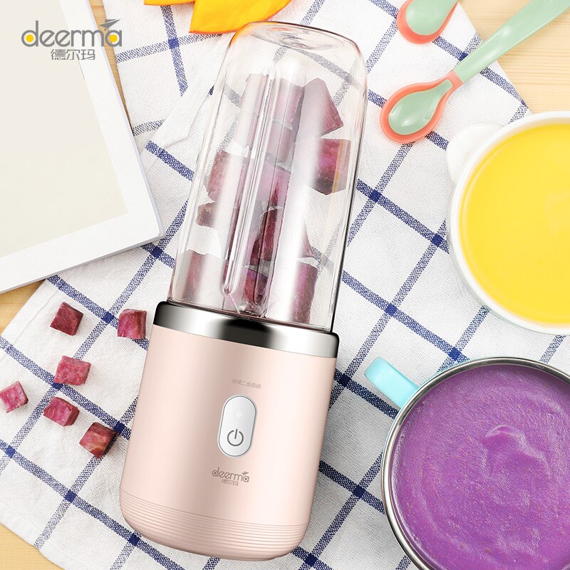 Xiaomi Deerma Portable Juicer Blender 400mL Lemon Squeezer Extractor Rechargeable Veggie Bullet Blender Ice Kettle for Outdoor