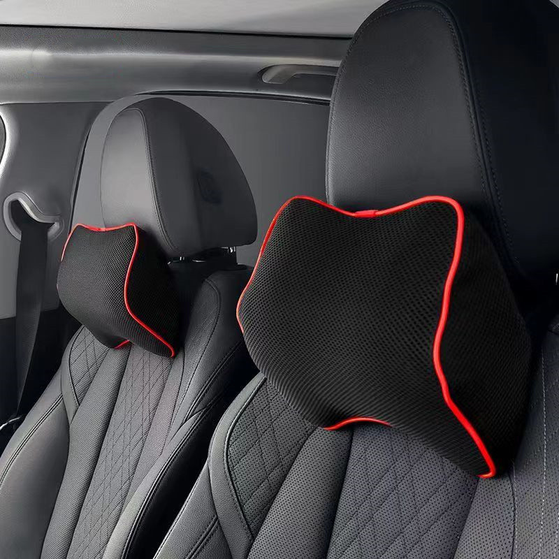 Car Headrest Neck Pillow Auto Car Neck Cushion Memory Foam Breathable Head Support Neck Rest Protector Automobiles Interior