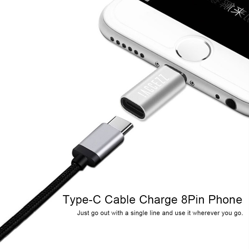 !! Уzz 2PC adattatore USB C tipo C a 8 spillo per Mela per iphone 12 X XS XR 8 7 più 10 illuminazione sincronizzazione dati convertitore di ricarica rapida