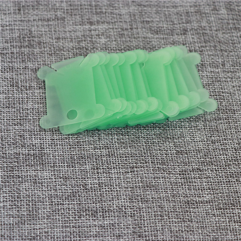 50 st broderi floss hantverk tråd undertråd korsstygn förvaring hållare plast kläder sömnad tyg: Grön