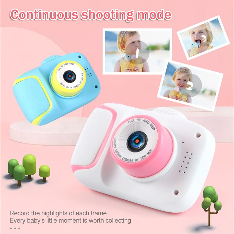 Child Camera Digital Camera Birthday For Children 2.0 inch Display Screen Cartoon Cute Photo Video Camera For Kids