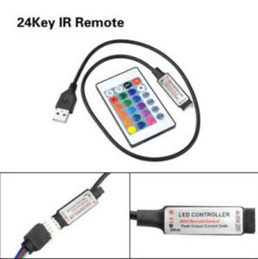 Bluetooth 4.0 USB Controller DC 5V RF IR music Remote control Dimmer Mini LED Controller For SMD 3528 5050 2835 RGB Led Strips