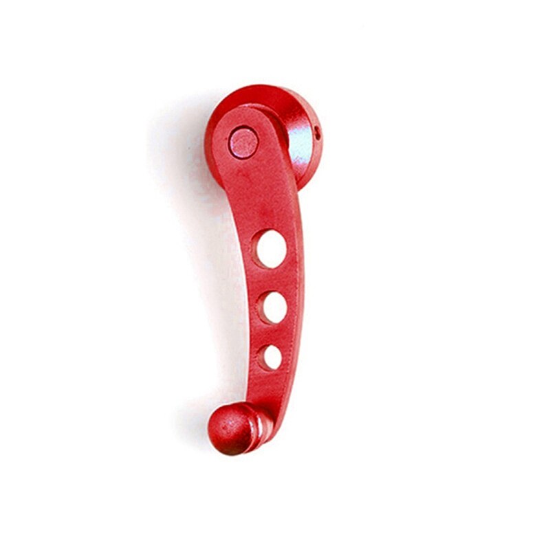 2Pcs Aluminum Alloy Universal Car Window Handle Winder Riser Replacement Winder Crank Riser Kit Universal Red