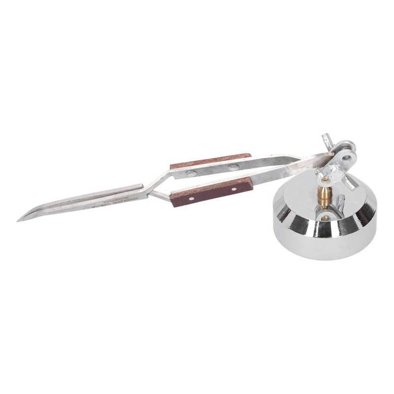 Metal Third Hand Base with Tweezers Rebound Soldering Clamp Hardware Jewelry Tools Soldering Tweezer Third Hand: Bent