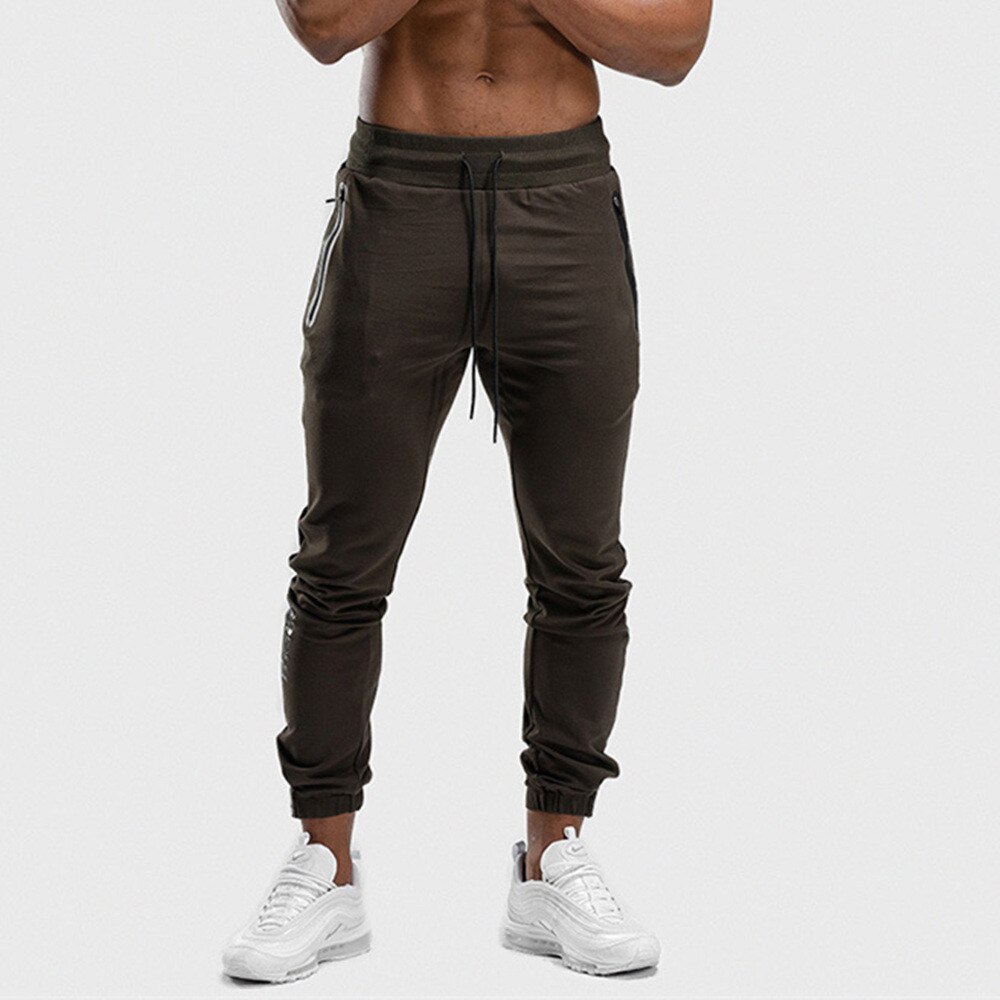 Jogger Sweatpants Men Casual Patchwork Pants Gyms Fitness Workout Sportswear Trousers Autumn Male Cotton Trackpants Pencil pants