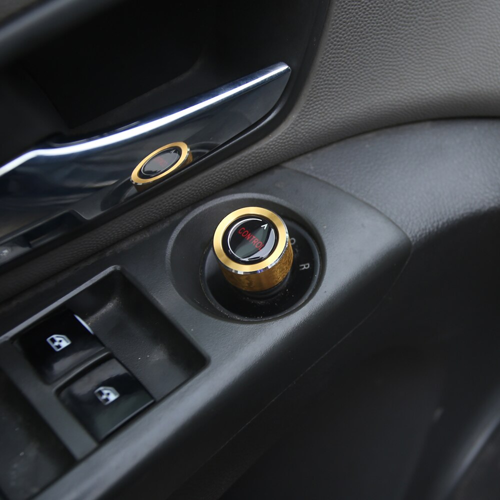 Bil bakspeil juster knott trim ring dekorasjonsdeksel for opel astra j gtc opc insigni karl mokka zafira meriva tilbehør: Gull