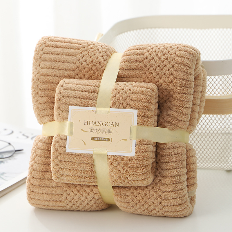 Luxury Bathroom Towel Set Quick Drying Microfiber Hair Towels Soft Absorbent Bath Towel Set 35x75cm+70x140cm For Women Man: 24