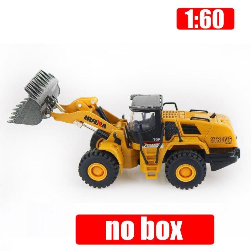 Huina Model 1:60 Scale Alloy Excavator Dump Truck Wheel Loader Engineering Vehicle Diecast Toy Christmas Year: 1pc Loader no box