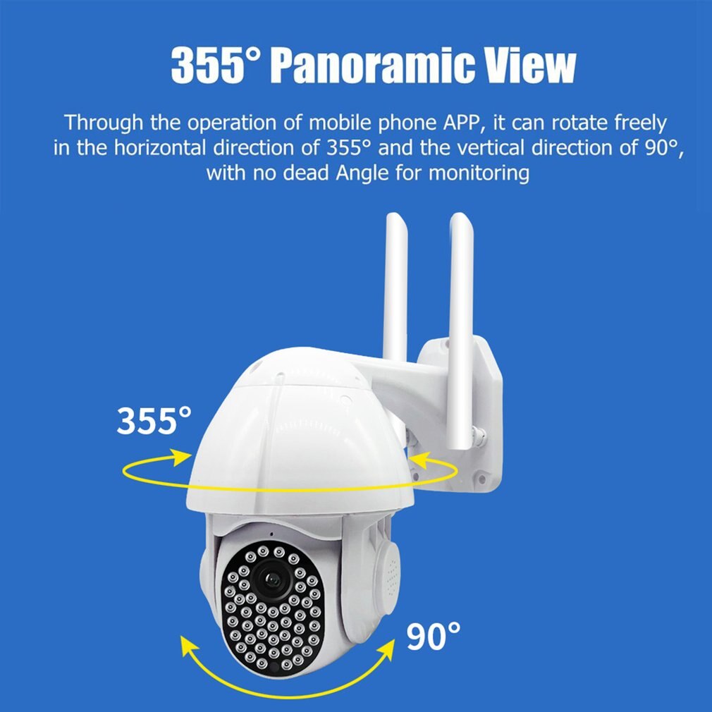 47portato 1080P 2MP telecamera IP padella inclinazione Wifi accorto IP telecamera all'aperto velocità cupola impermeabile IR Rete CCTV sorveglianza