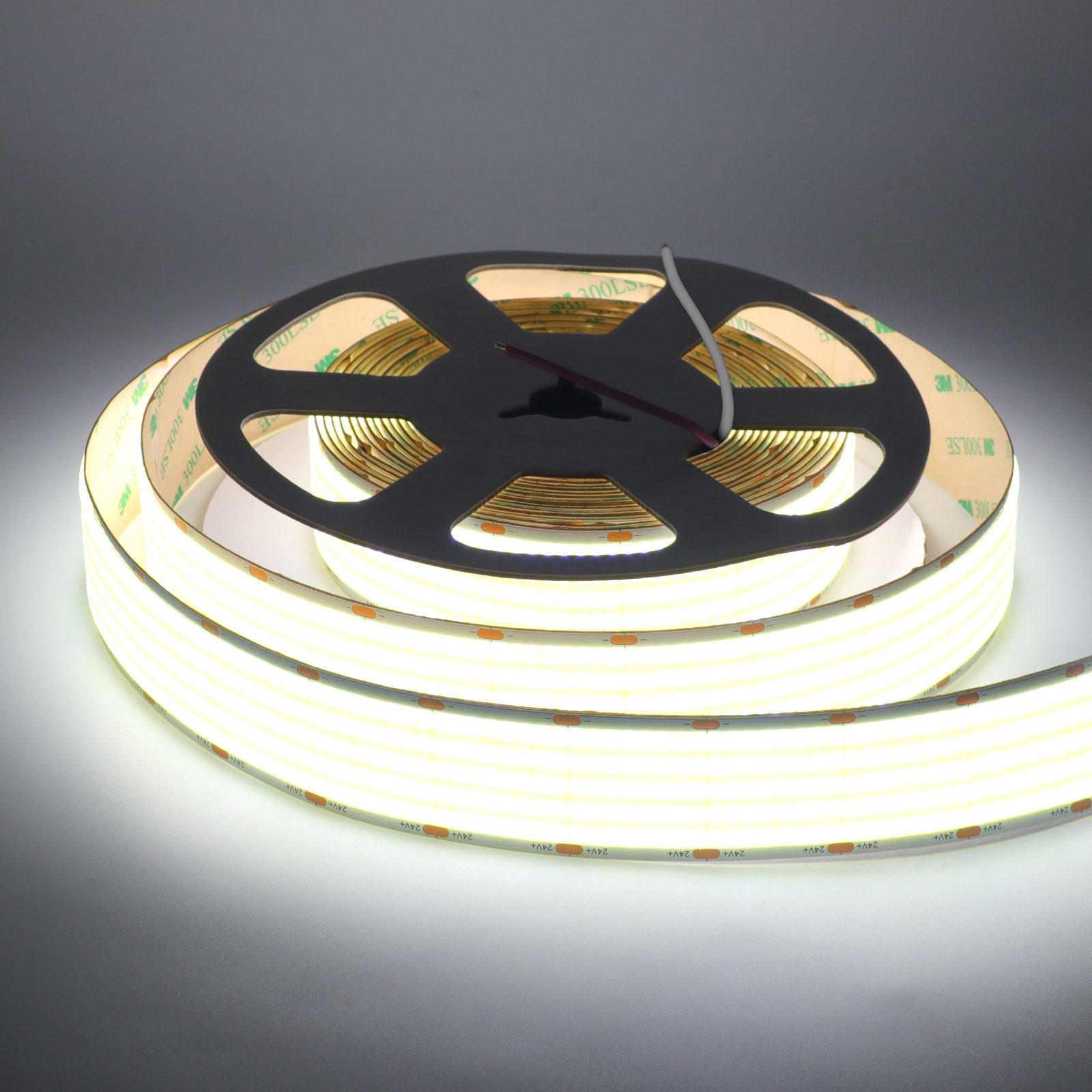Ultra Bright COB LED Strip 24V 1600LEDs/m High Density Flexible Dimmable LED Light 30mm PCB Width COB Strip 3000K 4000K 6000K: Yellow / Emitting Color8 / 1m