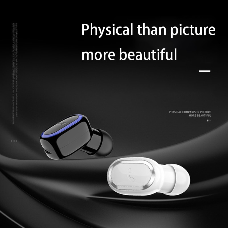 Mini 5,0 Bluetooth Drahtlose Kopfhörer Ohrhörer Sport Einzelnen in-ohr Headset Sport Kopfhörer Für iPhone 11 XR Xiaomi Redmi telefon