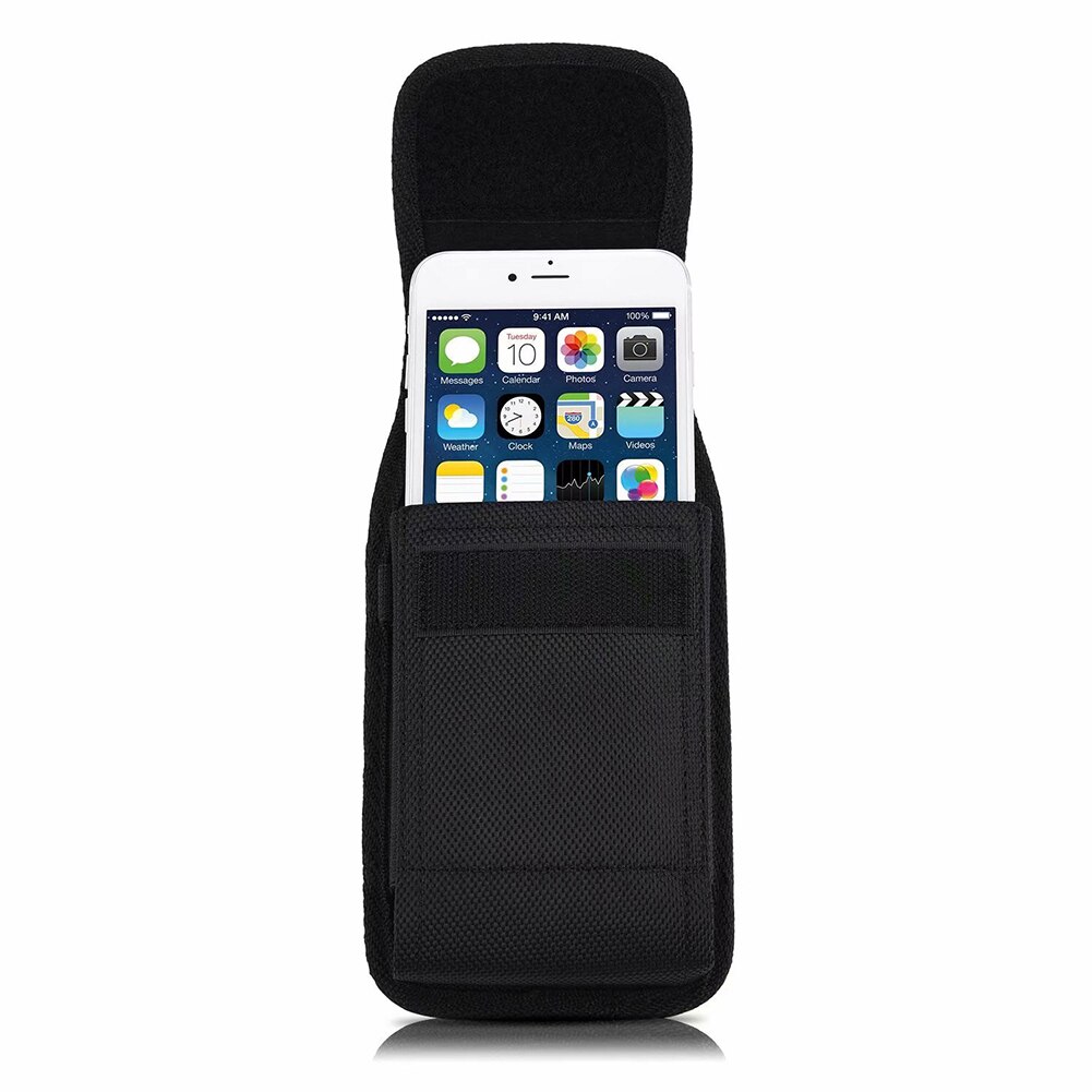 Telefoon Pouch Opknoping Taille Opbergtas Fanny Pack Zwarte Klassieke Riem Clip Pouch Case Voor Telefoon Heuptas