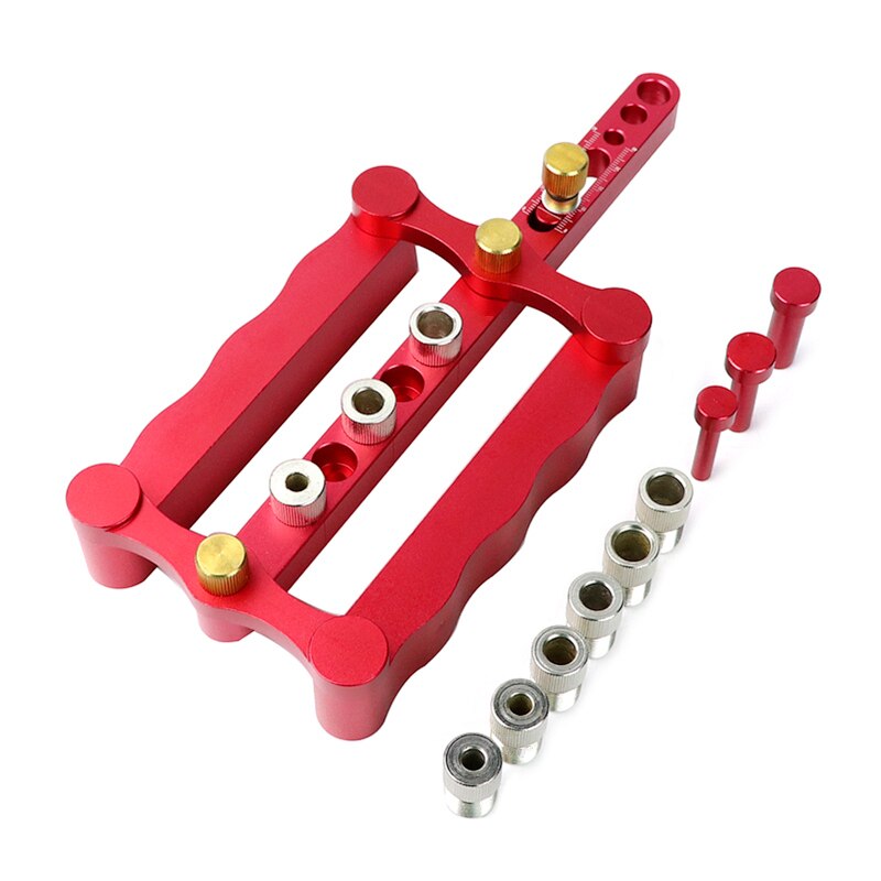 Houtbewerking Zelfcentrerend Doweling Jig 6/8/10mm Hout Deuvel Positionering Boor Gids Kit Voor Puncher locator Timmerwerk Gereedschap: Type-A