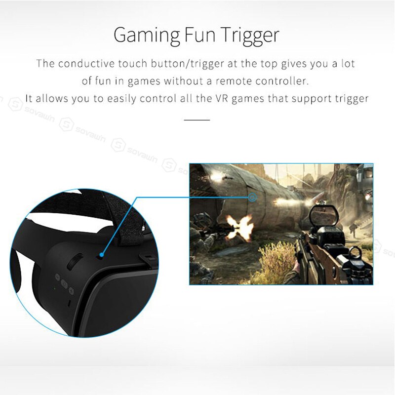 Bobo vr  z6 wireless 3d glasses virtual reality for smartphone immersive stereo vr eye header cardable for iphone and and and