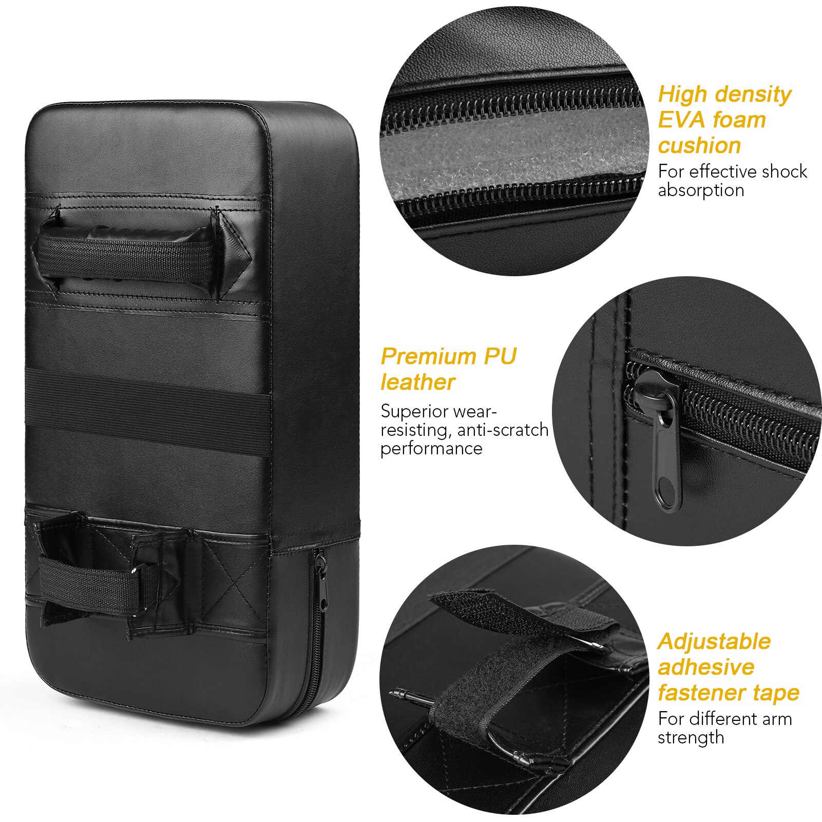 Children Boxing Muay Thai Punching Pad Thicken Strike Pad Kick Shield Hand Pads Boxing Training Mitt Punching Pad for Kickboxing