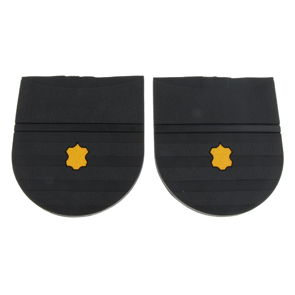 8x Black Rubber Glue On Soles Heels Pads Replacement Shoes Care Accessories