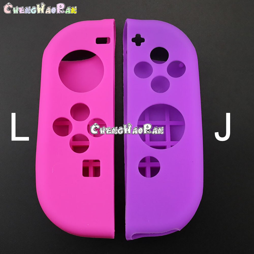 1pair Silicone Rubber Skin Case Cover For Nintendo Switch Joy-Con left right Controller NX NS Joycon Anti-slip Soft Case: LJ