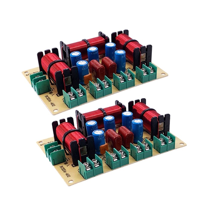 2PCS 4 Way Speaker Treble Alto Bass Frequency Divider Home Theater Hifi Stereo Circuit Stereo Audio Crossover Filters: Default Title