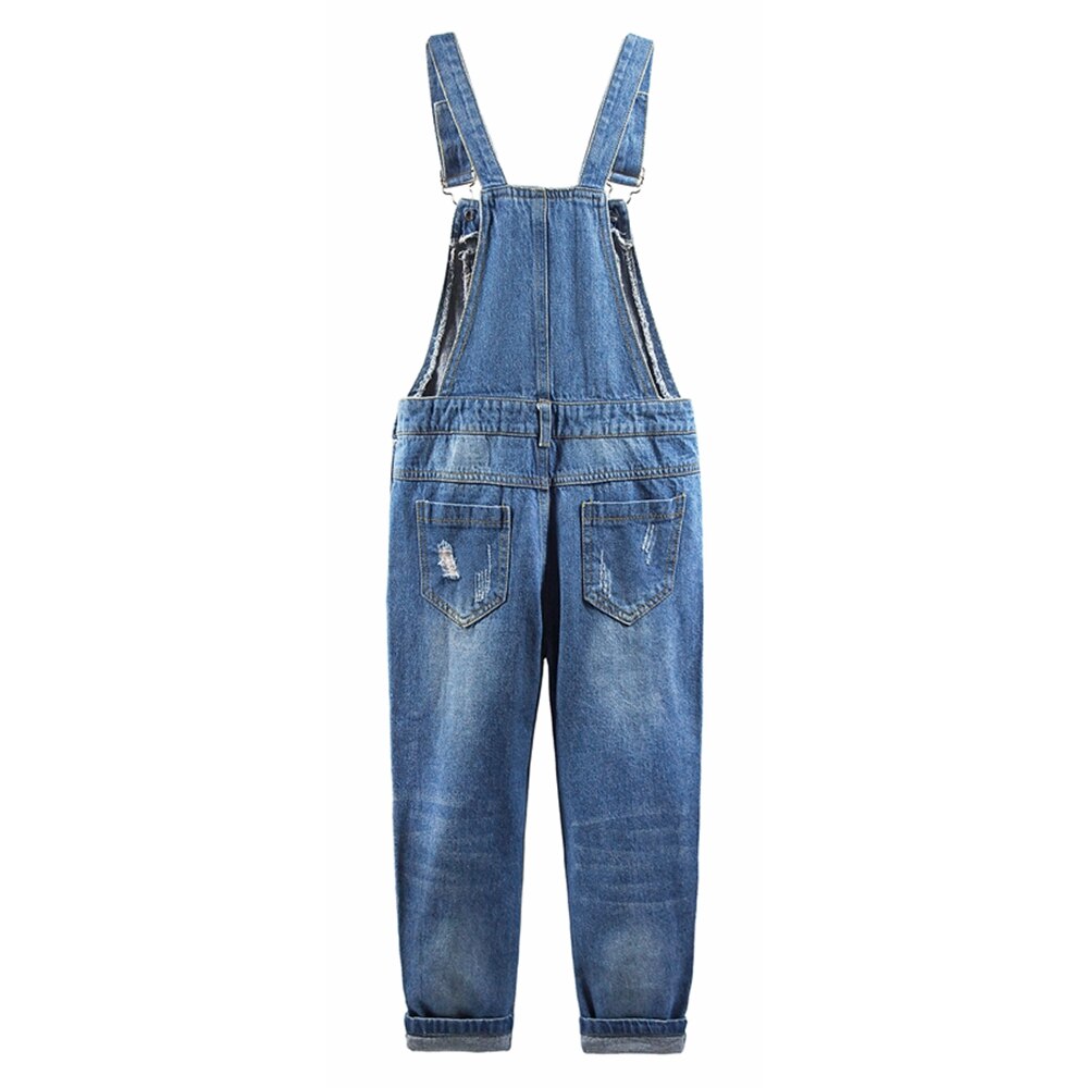 5-13T Meisjes Overalls Kids Jeans Jumpsuit Ripped Gaten Broek Lente Bib Jarretel Denim Broek Kinderen Kleding Meisje kleding