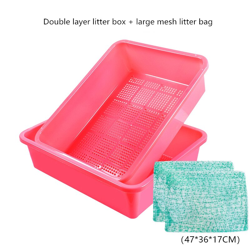 20pcs Reusable Cat Feces Filter Hands Free Pet Cat Excrement Liners Elastic Cat Sand Bag Filter Pet Hygienic Litter Box Liners: Package D1