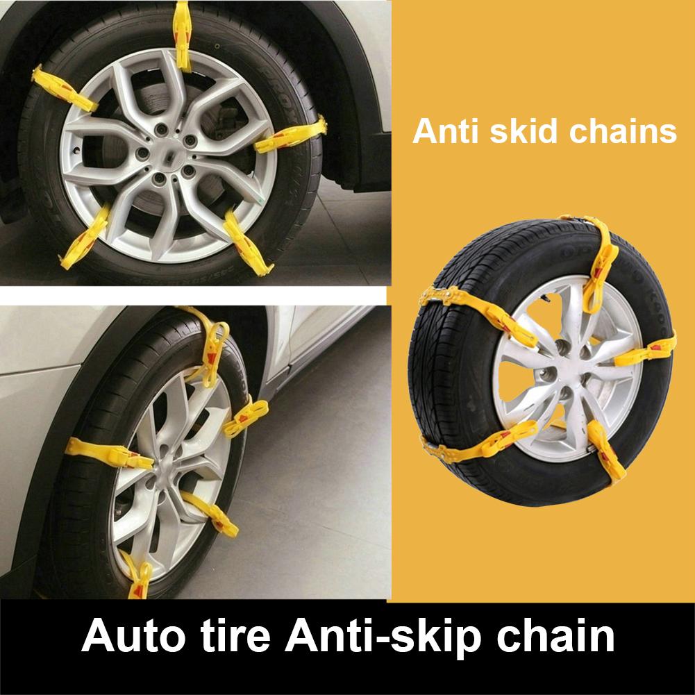 Cadenas de nieve gruesas universales para coche, neumáticos de emergencia para ARENA y nieve, antideslizantes, cadena de seguridad, 1 Uds.
