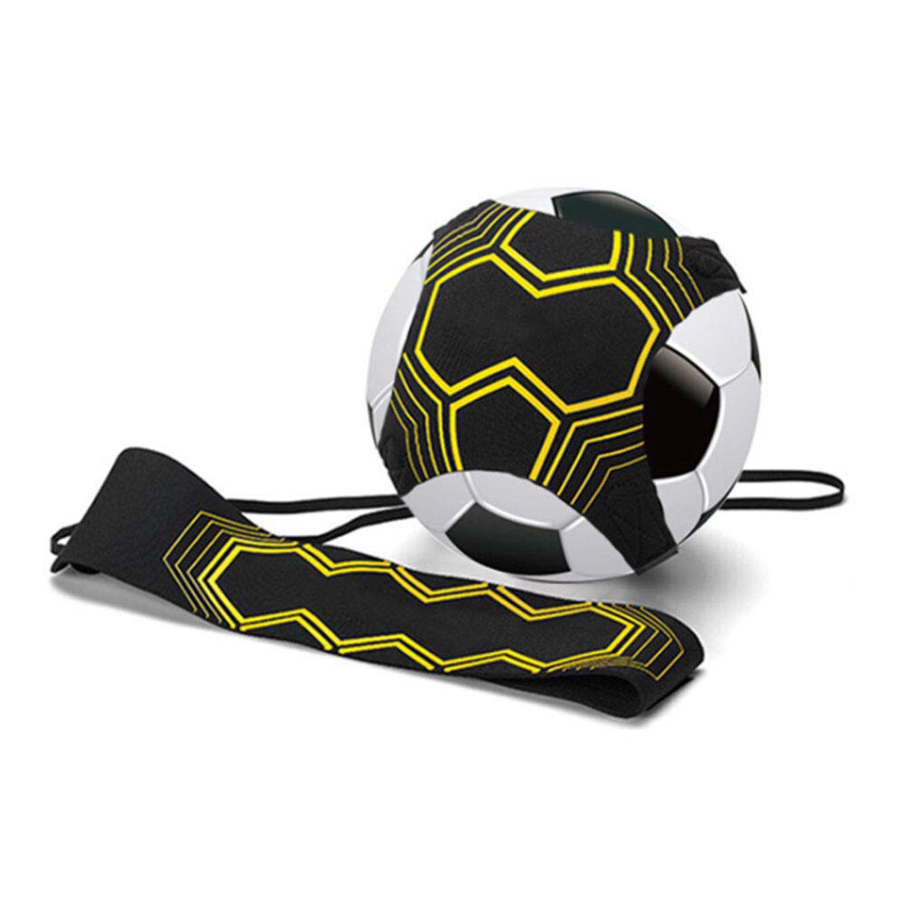 Kontroll ferdigheter kick ball fotball stropp trening hjelpemiddel holdbar elastisk retur neopren praksis håndfri fotball trener belte