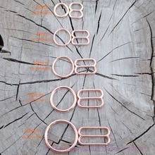 100 sets /200 stuks roségouden / gouden / zilveren bh-verstelringen en schuifjes