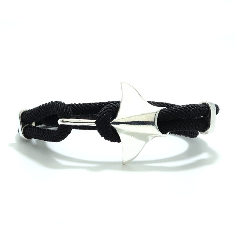 Pulsera Manta de para hombres y mujeres, 3 capas ajustables, cuerda de animales en el océano, accesorios, Pulseras de protección del medio ambiente: Chapado en zinc azul