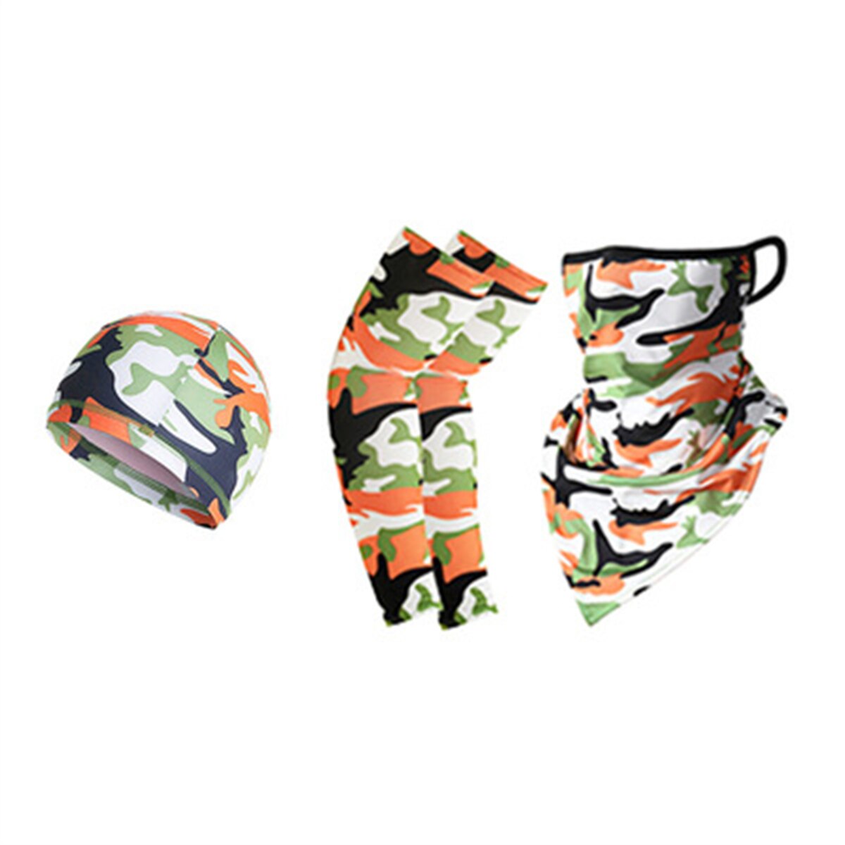 3PCS Sun Protection Outdoor Sports Riding Cap Scarf Sleeve Set Multiway Bandana Men Women Climbing Hiking Fishing Headscarf: 9