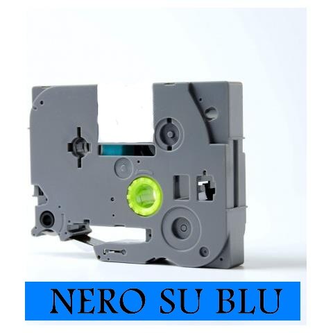 12 Mm X 7 M Gelamineerde Tape Compatibel Voor Dymo S0720560 (45016) Zwart Op Blauw