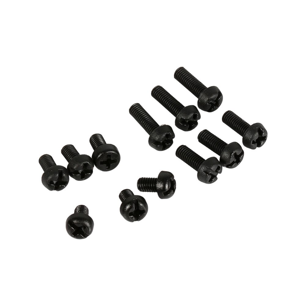 100 st svart plast nylon  m3 hex kolonn avstånd distansskruv