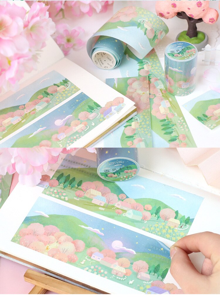 5cm Wide Lovely Scenery Decorative Paper Stickers ... – Grandado