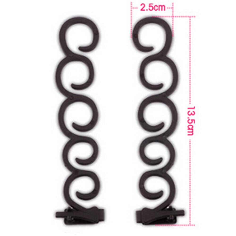 2 st hårstylingsverktyg för kvinnor magisk twist tusenfoting flätklämma bulle maker gör det själv tillbehör till hårstylingverktyg