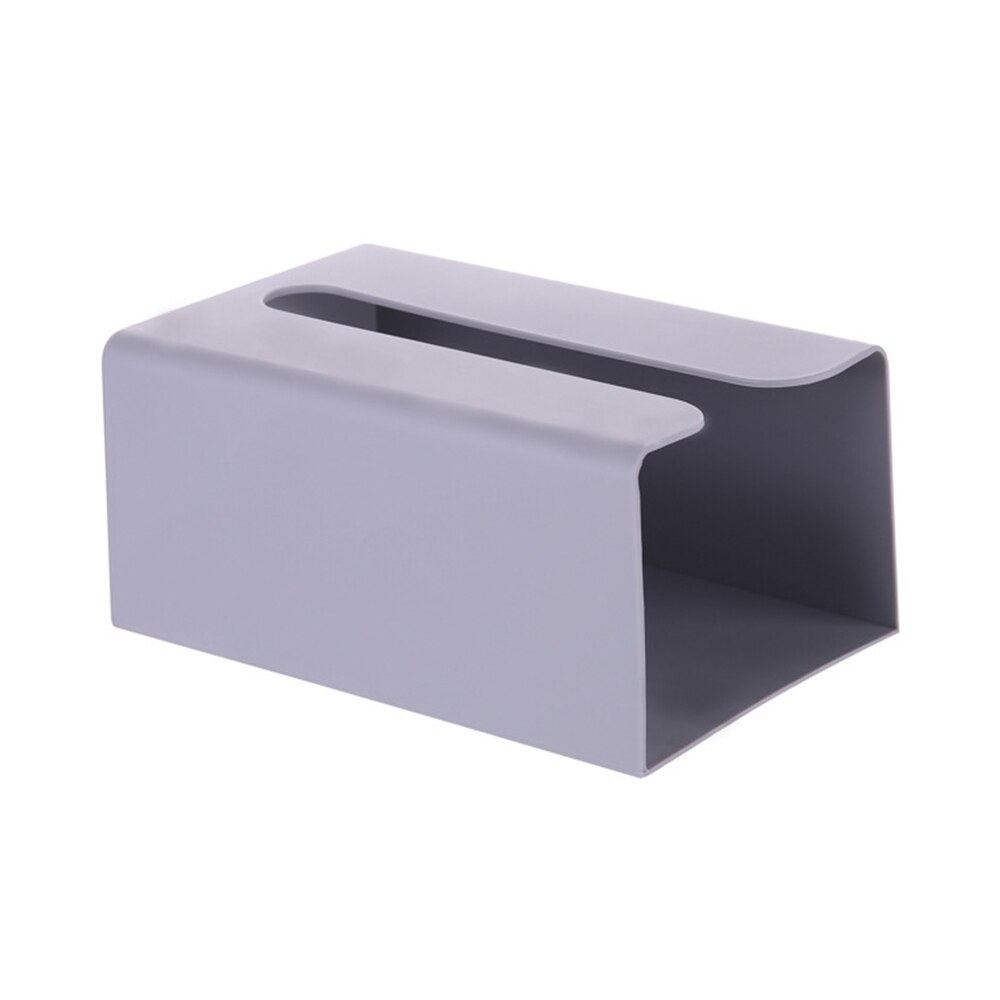 Wall Mounted Tissue Box Self Adhesive Tissue Box Napkin Holder Garbage Dispenser Paper Organizer Kitchen Hanging Rack Storage: 02