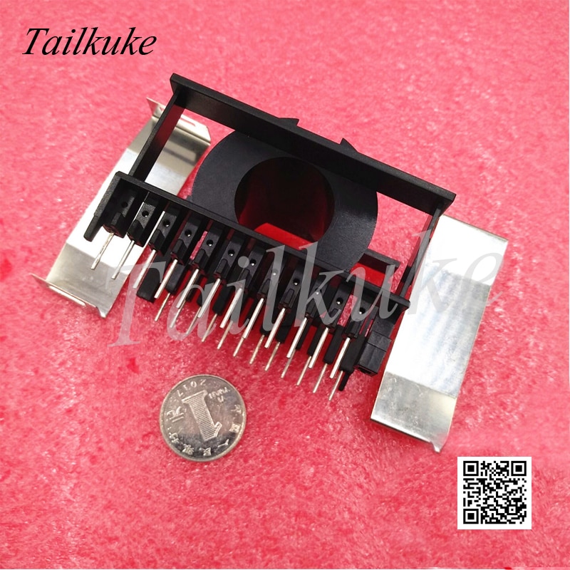 ETD59 / EC5962 Manganese Zinc Ferrite Core Horizontal 12 + 12 Skeleton High Frequency Transformer Core PC40