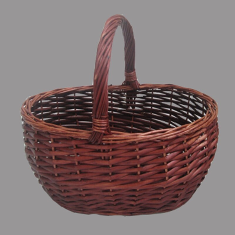 Rattan Willow Weaving Straw Bamboo Weaving Portable Egg Basket Basket Storage Basket Storage Basket