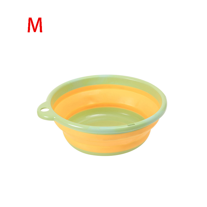 Folding Wash Basin Multifunction Portable Dish Tub For Travel Camping Silicone Collapsible Wash Basins Home Cleaning Tools: C-2