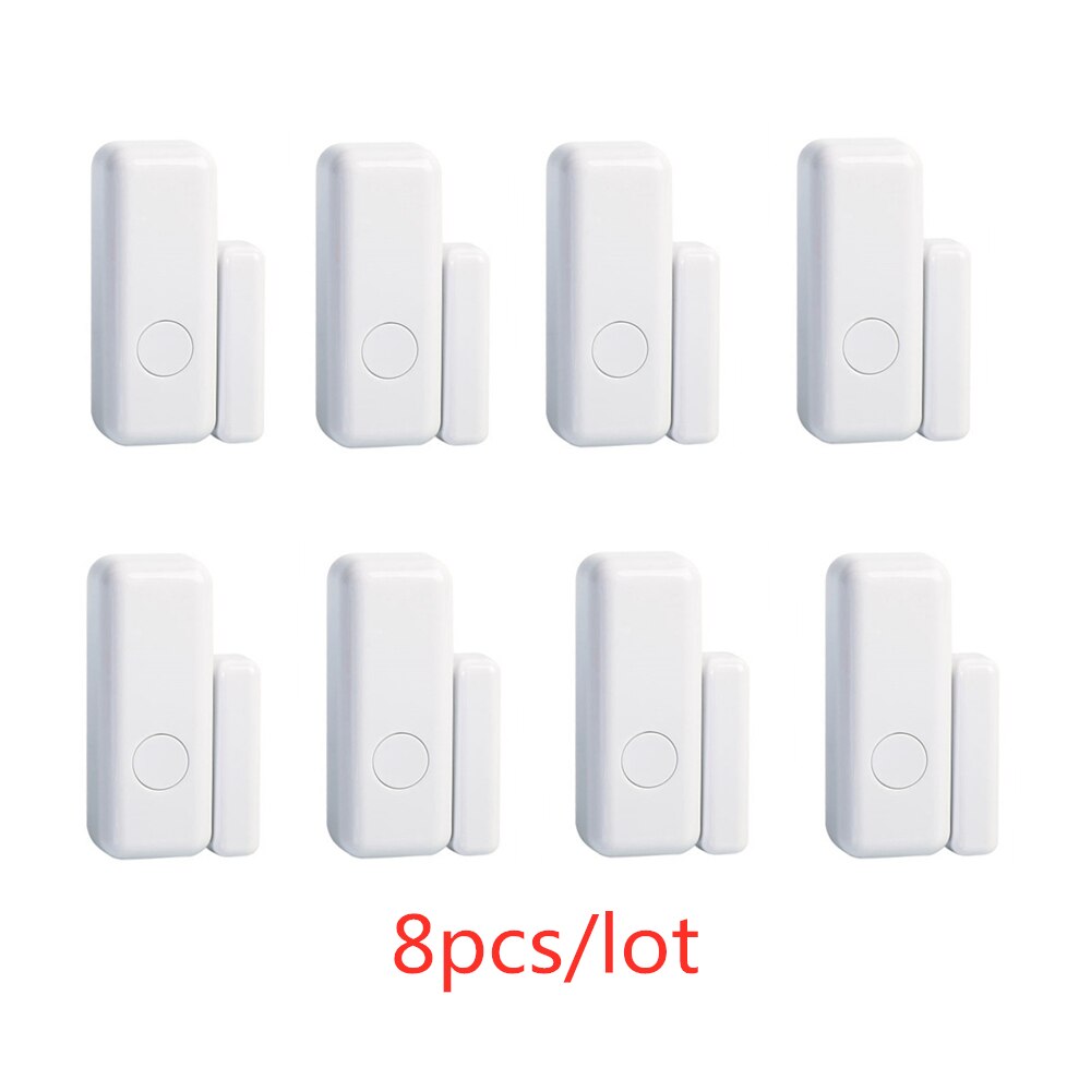 WiFi 433mhz While Wireless Smart Open Window to Home Alarm App Notification Alerts: PGST-PB-67R-8pcs.