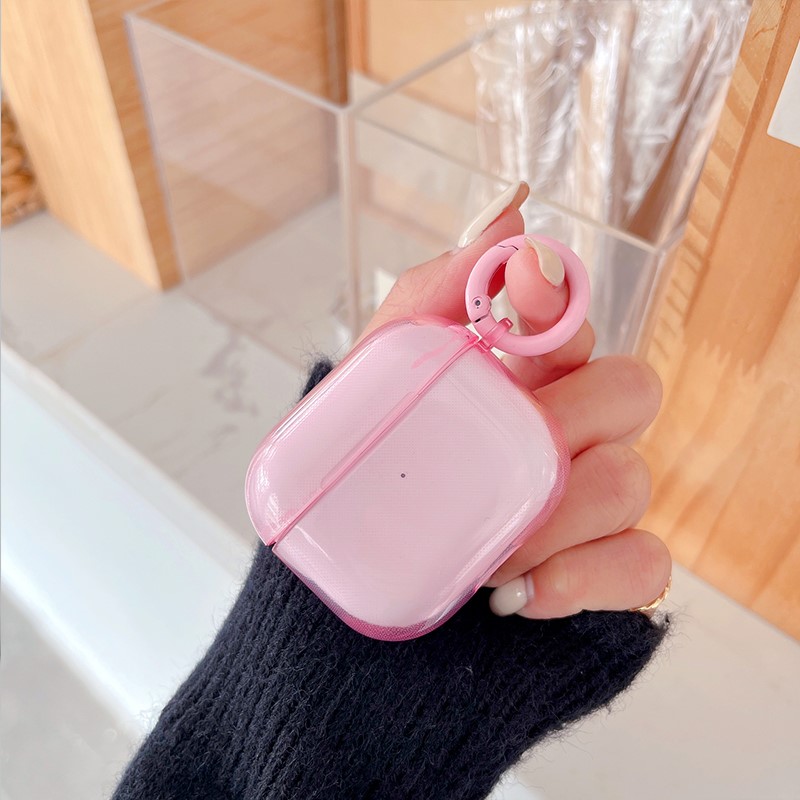 Funda fluorescente para auriculares de Color caramelo para Apple AirPods Pro 3 Air Pods 4 2 1 funda protectora transparente de TPU suave y transparente